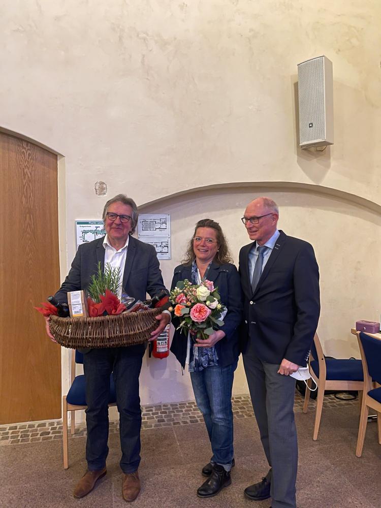 von links nach rechts: Raimund Wolf, Beate Lehmann, Dr. Eberhard Röhm. Bild: privat.